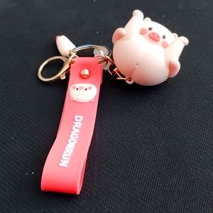 Keychain - Cute Cartoon Piggy Key Ring Keychain